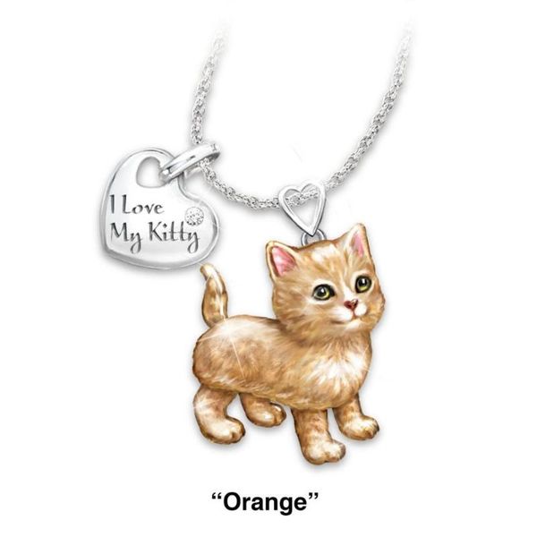 berbeny 2020 pretty rhinesto cat necklace for women gold filled enamel crystal cute chain necklaces pendants gift for girl, Silver
berbeny 2020 pretty rhinesto cat necklace for women gold filled enamel crystal cute chain necklaces pendants gift for girl, Silver
