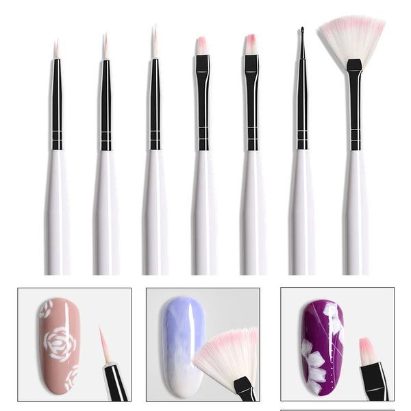 1pc nail art brush liner dotting fan design acrylic builder flat crystal painting drawing carving pen uv gel tool set manicures, Yellow
1pc nail art brush liner dotting fan design acrylic builder flat crystal painting drawing carving pen uv gel tool set manicures, Yellow