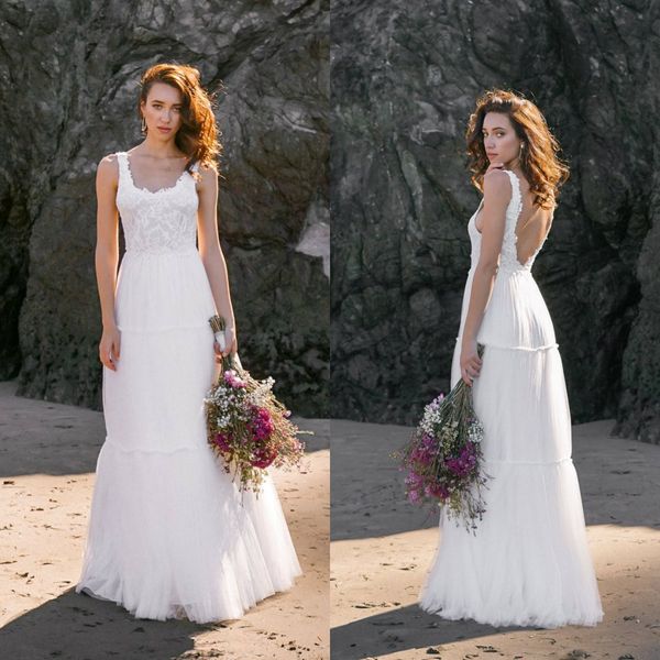 2019 asaf dadush modest wedding dresses a line lace appliqued beach wedding dress floor length custom backless bohemian bridal gown, White
2019 asaf dadush modest wedding dresses a line lace appliqued beach wedding dress floor length custom backless bohemian bridal gown, White