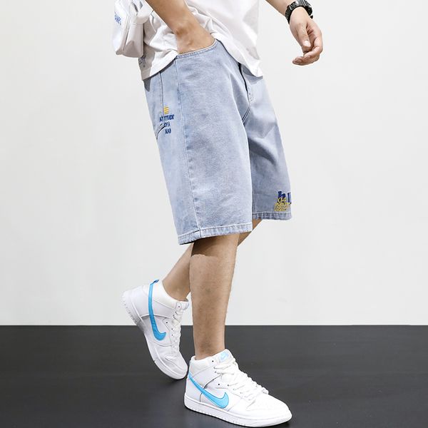 fashion summer men short jeans light blue loose fit embroidery designer denim shorts hombre streetwear hip hop short jeans men
fashion summer men short jeans light blue loose fit embroidery designer denim shorts hombre streetwear hip hop short jeans men