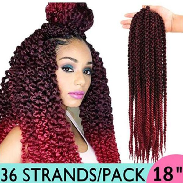 crochet hair 3d cubic twist 18" (3 pieces) 4s crochet braids ombre synthetic braiding hair extensions (t1b/bug, Black
crochet hair 3d cubic twist 18" (3 pieces) 4s crochet braids ombre synthetic braiding hair extensions (t1b/bug, Black