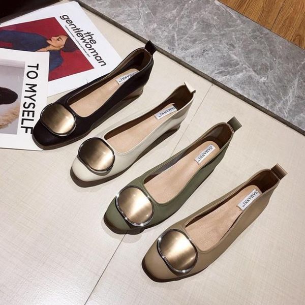 soft shoes woman 2019 women's heels buckle flats casual female sneakers round toe modis new on heels dress comfortable cute, Black
soft shoes woman 2019 women's heels buckle flats casual female sneakers round toe modis new on heels dress comfortable cute, Black