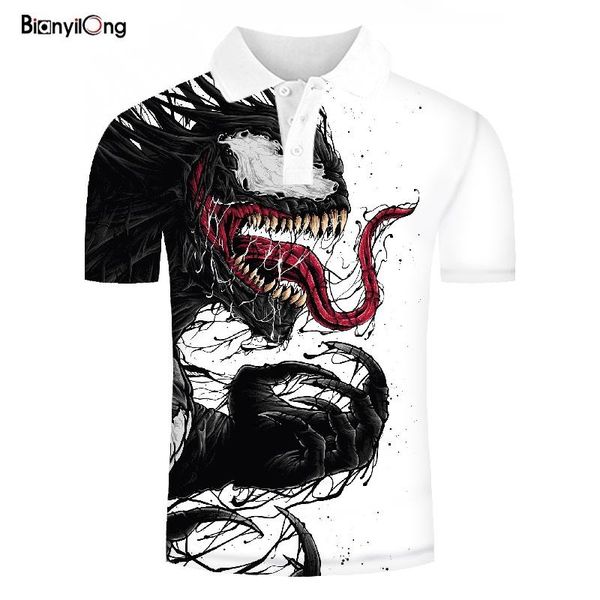 2020 new men shirt fashions shirt men movie venom 3d print short sleeve summer polos casual mens clothing, White;black
2020 new men shirt fashions shirt men movie venom 3d print short sleeve summer polos casual mens clothing, White;black