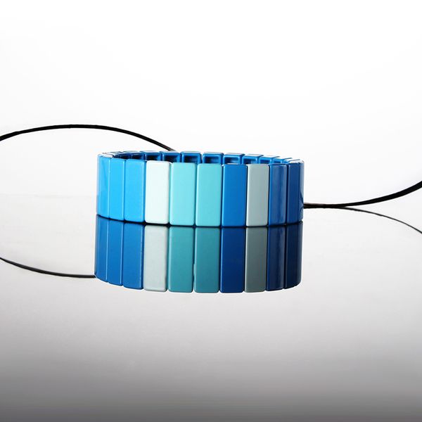 luxury designer stackable enamel rainbow tile bracelet handmade beads elastic bangle black friday riend gift for women girl
luxury designer stackable enamel rainbow tile bracelet handmade beads elastic bangle black friday riend gift for women girl