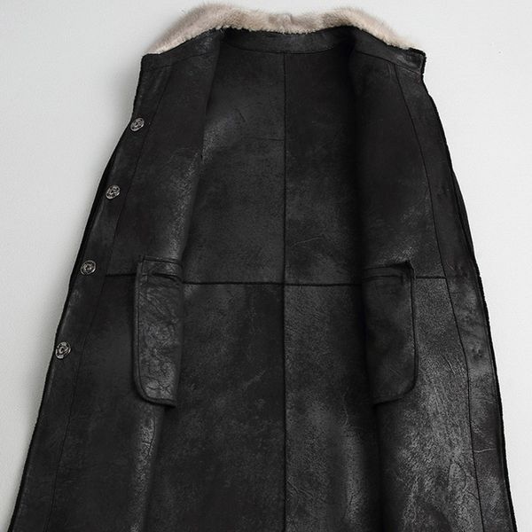 winter new womens sheep shearing real fur overcoats fashion collar single breasted medium length coats, Black
winter new womens sheep shearing real fur overcoats fashion collar single breasted medium length coats, Black
