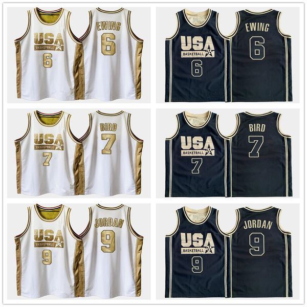 1992 olympics dream team usa patrick ewing 6 larry bird 7 michael mj 9 retro basketball jersey men's stitched custom number name jersey, Black
1992 olympics dream team usa patrick ewing 6 larry bird 7 michael mj 9 retro basketball jersey men's stitched custom number name jersey, Black
