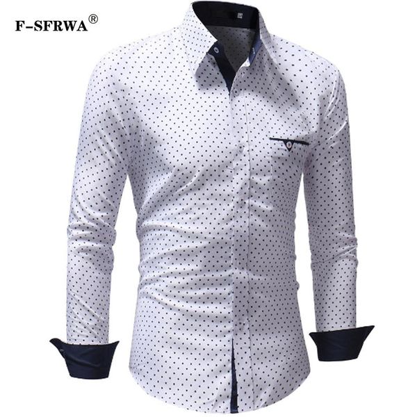 f-sfrwa men's shirts 2019 brand fashion male shirt long-sleeves polka dot casual shirt mens dress shirts slim xxxl, White;black
f-sfrwa men's shirts 2019 brand fashion male shirt long-sleeves polka dot casual shirt mens dress shirts slim xxxl, White;black