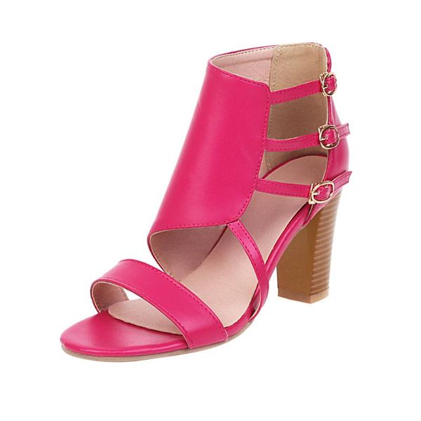women roma sandals gladiator sandals women's fashion pure colors high heels shoes buckle strap thick heels sandalia femi, Black
women roma sandals gladiator sandals women's fashion pure colors high heels shoes buckle strap thick heels sandalia femi, Black