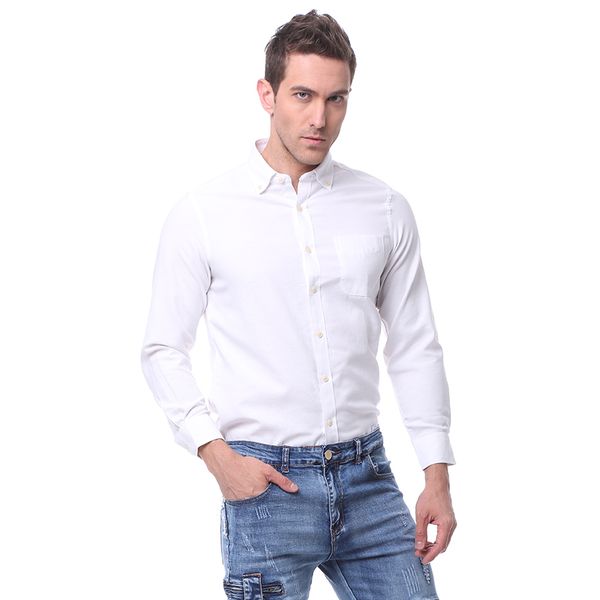 2016 new design men pure color oxford shirt business formal dress shirts long sleeve big size cloth, White;black
2016 new design men pure color oxford shirt business formal dress shirts long sleeve big size cloth, White;black
