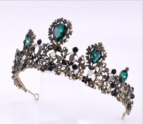 bridal tiara european and american patina crown headband, Silver 
bridal tiara european and american patina crown headband, Silver