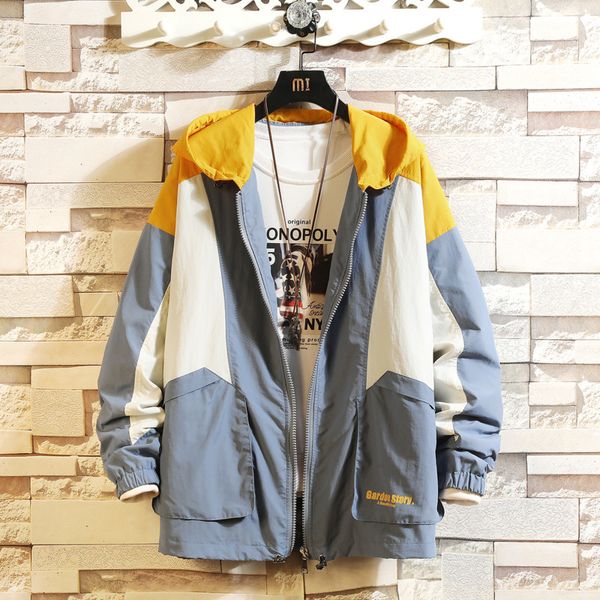 autumn new tooling jacket men fashion contrast color stitching casual hooded jacket man streetwear hip hop loose bomber, Black;brown
autumn new tooling jacket men fashion contrast color stitching casual hooded jacket man streetwear hip hop loose bomber, Black;brown