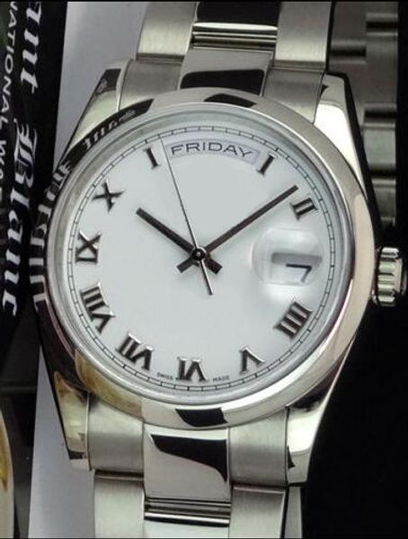 factory supplier luxury wristwatch sapphire automatic 36mm day-date white dial 118209 mens men's watch ladies watches, Slivery;brown
factory supplier luxury wristwatch sapphire automatic 36mm day-date white dial 118209 mens men's watch ladies watches, Slivery;brown