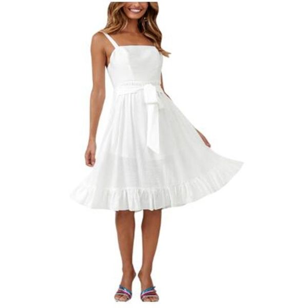 women solid color sleeveless dress fashion women sleeveless backelss summer dress white casual button midi sundress, Black;gray
women solid color sleeveless dress fashion women sleeveless backelss summer dress white casual button midi sundress, Black;gray