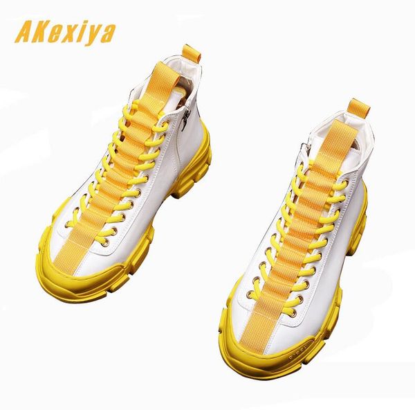 men's new style thick bottom high casual flats shoes male prom shoes ankle boot loafers footwear, Black
men's new style thick bottom high casual flats shoes male prom shoes ankle boot loafers footwear, Black