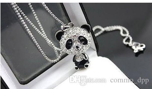 new shiny exclusive panda necklace rhinestone super charm panda necklace for women jewelry cute awesome panda pendant necklaces, Silver
new shiny exclusive panda necklace rhinestone super charm panda necklace for women jewelry cute awesome panda pendant necklaces, Silver
