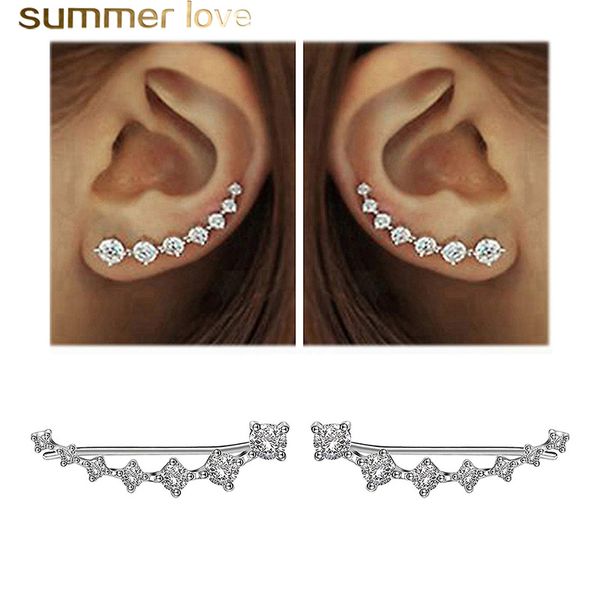 3a cubic zirconia ushaped ear clip cuff cartilage earrings for women 925 sterling silver hypoallergenic earrings fashion jewelry, Golden;silver
3a cubic zirconia ushaped ear clip cuff cartilage earrings for women 925 sterling silver hypoallergenic earrings fashion jewelry, Golden;silver