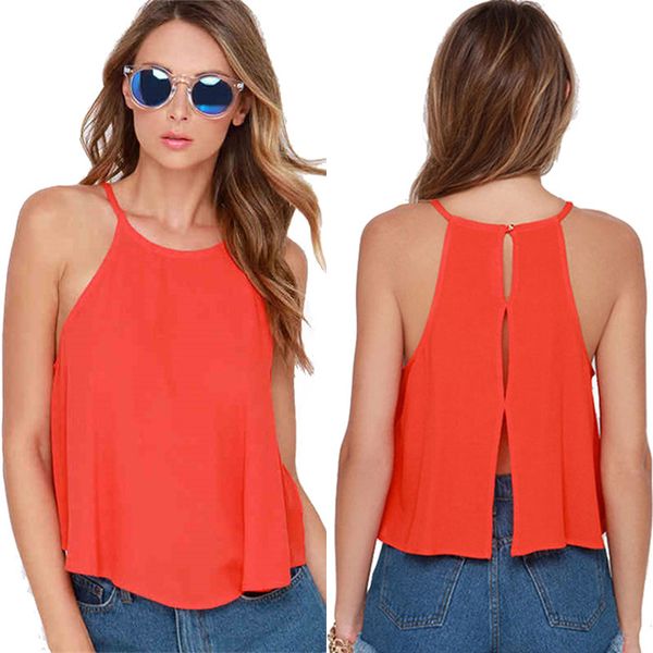 cross-border womens new european and american sleeveless chiffon strap i-shaped vest female summer solid color wear backless 2020, Black;white
cross-border womens new european and american sleeveless chiffon strap i-shaped vest female summer solid color wear backless 2020, Black;white