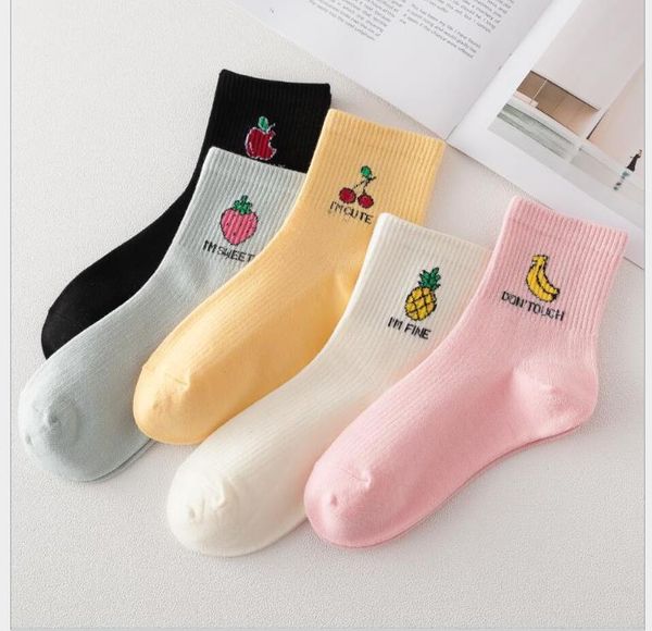 new women's stockings, cotton socks, korean version of baitao college wind candy pure-color fruit socks, Black
new women's stockings, cotton socks, korean version of baitao college wind candy pure-color fruit socks, Black