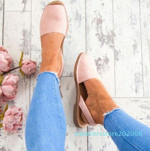 women plus size 34-44 shoes woman peep toe flat back strap 2018 summer sandals low heels zapatos mujer s08, Black
women plus size 34-44 shoes woman peep toe flat back strap 2018 summer sandals low heels zapatos mujer s08, Black