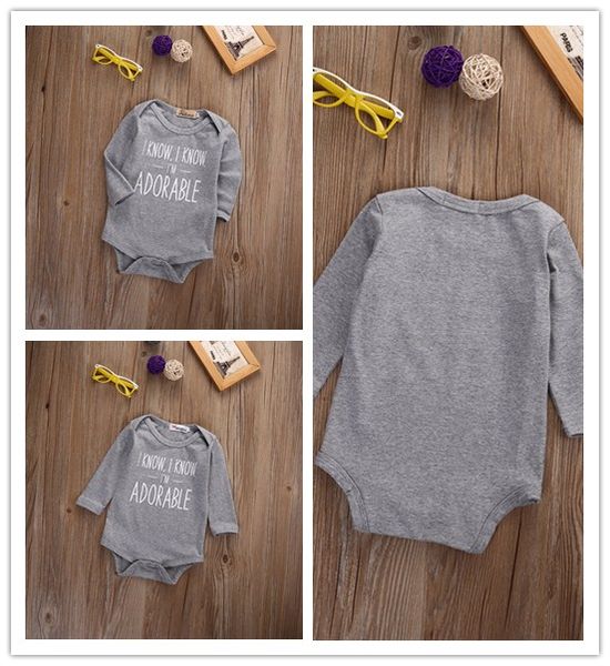 Baby Bodysuit Clothing Infant Baby Girl Boy Letters Gray Long Sleeve Bodysuit Jumpsuit Long Sleeve Outfit Clothes Baby Bodysuit
Baby Bodysuit Clothing Infant Baby Girl Boy Letters Gray Long Sleeve Bodysuit Jumpsuit Long Sleeve Outfit Clothes Baby Bodysuit