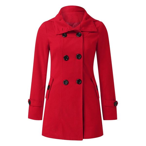 2019 coat women wool plus size winter solid double-breasted hooded long sleeve button coat cashmere woolen winter, Black
2019 coat women wool plus size winter solid double-breasted hooded long sleeve button coat cashmere woolen winter, Black