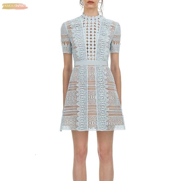 self portait 2019 spring summer hollow out sky blue water soluble lace dress runway short sleeve mini dress vestidos, Black;gray
self portait 2019 spring summer hollow out sky blue water soluble lace dress runway short sleeve mini dress vestidos, Black;gray
