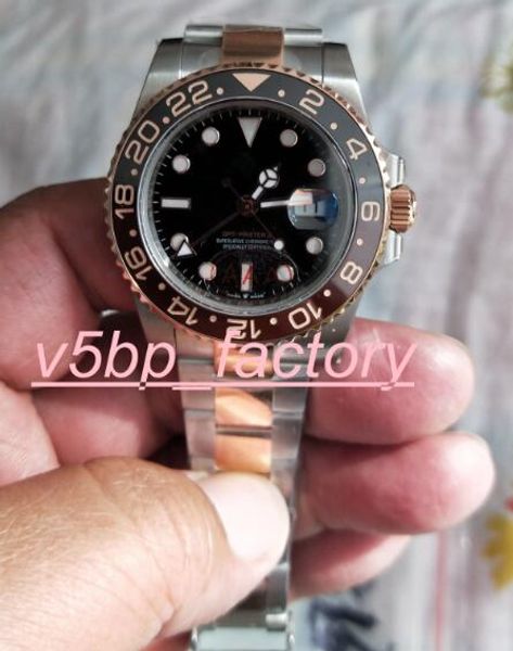 men's wristwatches bp asia 2813 eta movement gmt 126710 40mm black dial ceramic bezel stainless steel automatic mens w, Slivery;brown
men's wristwatches bp asia 2813 eta movement gmt 126710 40mm black dial ceramic bezel stainless steel automatic mens w, Slivery;brown