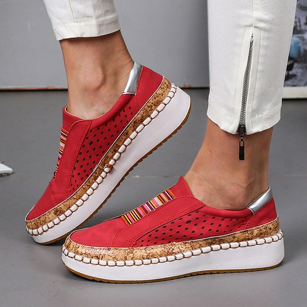 new style 1 pair women breathable slip on shoe comfy hollow out round toe casual sneakers sport, Black
new style 1 pair women breathable slip on shoe comfy hollow out round toe casual sneakers sport, Black