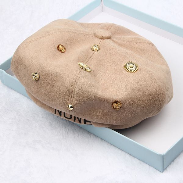 elegant handmade button decoration beret women hat autumn winter rhinestone beret cap hat female france painter cap beanie, Blue;gray
elegant handmade button decoration beret women hat autumn winter rhinestone beret cap hat female france painter cap beanie, Blue;gray
