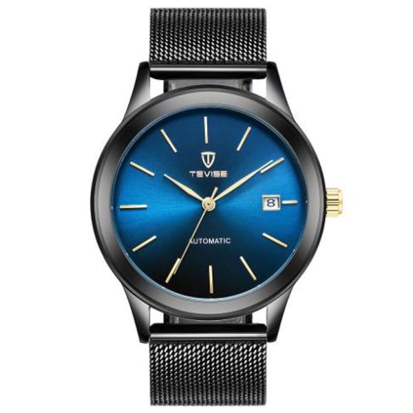 tevise automatic mechanical man watch men luxury fashion water-proof mesh stainless steel band self-winding casual wristwatch+box, Slivery;brown
tevise automatic mechanical man watch men luxury fashion water-proof mesh stainless steel band self-winding casual wristwatch+box, Slivery;brown