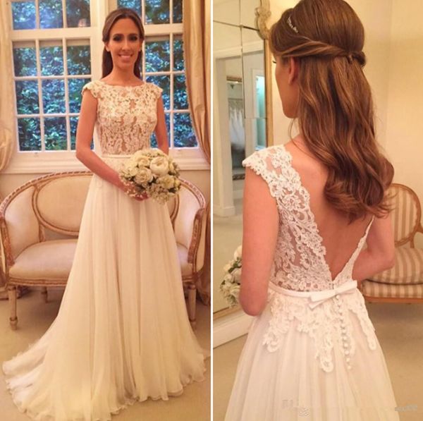 elegant scoop neck tulle a line wedding dresses chapel train appliques bridal wedding gowns vestido de casamento 3805, White
elegant scoop neck tulle a line wedding dresses chapel train appliques bridal wedding gowns vestido de casamento 3805, White