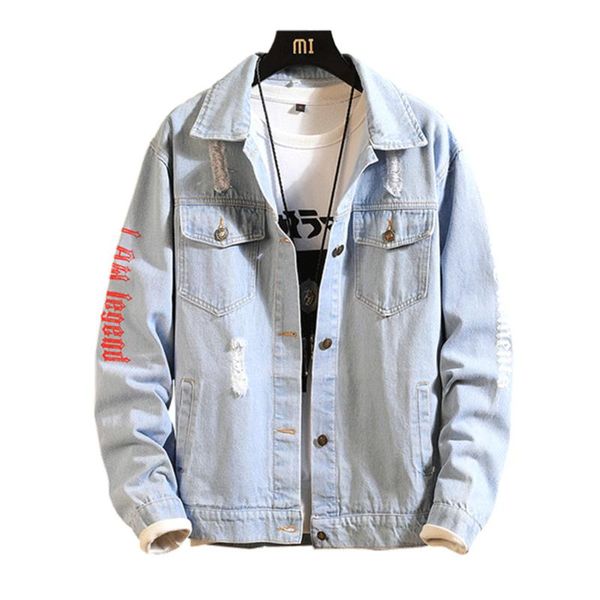 bomber denim jacket men's ripped hole black blue jean jackets 2020 autumn/spring clothes men washed mens denim coat, Black;brown
bomber denim jacket men's ripped hole black blue jean jackets 2020 autumn/spring clothes men washed mens denim coat, Black;brown