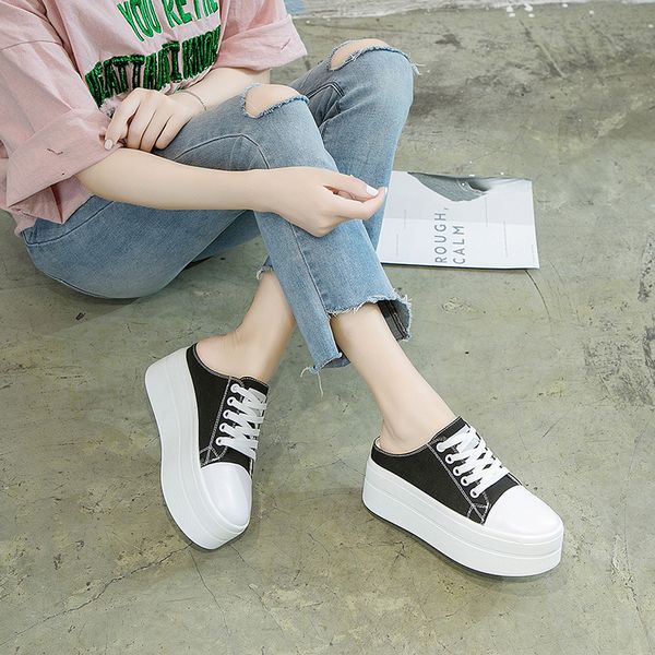 women canvas shoes lace-up casual shoes flat platform height increasing sneakers woman white black loafers slippers mc
women canvas shoes lace-up casual shoes flat platform height increasing sneakers woman white black loafers slippers mc