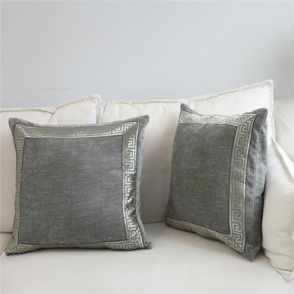 европейский velvet подушка обложка серый вышивка цветочный геометрическая наволочка 45 * 45/60 * 60 главная кровать диван декоративные подуш 
европейский velvet подушка обложка серый вышивка цветочный геометрическая наволочка 45 * 45/60 * 60 главная кровать диван декоративные подуш