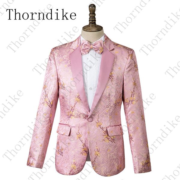 thorndike pink suit jacket men print blazer slim fit plum flower men stage clothing blazer pattern stylish party wedding jacket, White;black
thorndike pink suit jacket men print blazer slim fit plum flower men stage clothing blazer pattern stylish party wedding jacket, White;black