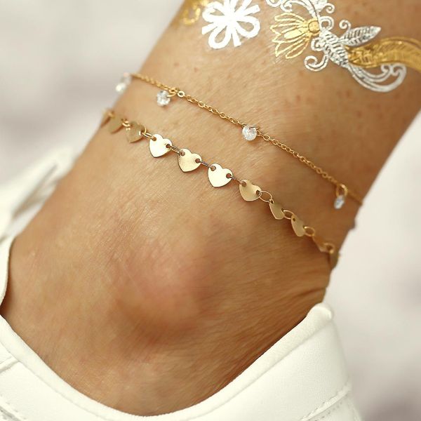 new footchain anklets love heart sequins inlaid crystal pendant leg chain set anklet bracelet for women bohemian jewelry, Red;blue
new footchain anklets love heart sequins inlaid crystal pendant leg chain set anklet bracelet for women bohemian jewelry, Red;blue