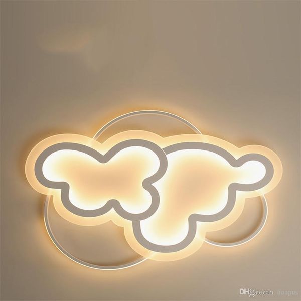 led ceiling light cartoon cloud creative shaped acrylic ceiling lamp ultra-thin bedroom bedroom indoor lighting rc dimmable pendant lamps