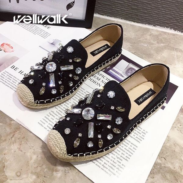 crystal casual shoes women flats espadrilles fashion rhinestone loafers female dress moccasins round toe shoe woman 2020, Black
crystal casual shoes women flats espadrilles fashion rhinestone loafers female dress moccasins round toe shoe woman 2020, Black