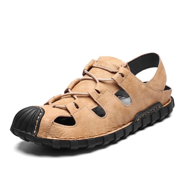classic men sandals genuine leather men slippers summer wear-resistant beach sandal lightweight flat rubber big size 39-48 t200420, Black
classic men sandals genuine leather men slippers summer wear-resistant beach sandal lightweight flat rubber big size 39-48 t200420, Black