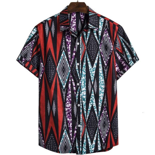 summer fashion men's shirt short-sleeved spacious shirt with geometrically printed neck back to men's in 2019, White;black
summer fashion men's shirt short-sleeved spacious shirt with geometrically printed neck back to men's in 2019, White;black