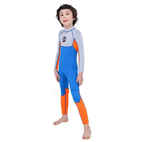 boy 2.5mm long sleeve one-piece swimsuit elastic anti-uv sunshade thermal children dive skin for diving swimming surfing, White
boy 2.5mm long sleeve one-piece swimsuit elastic anti-uv sunshade thermal children dive skin for diving swimming surfing, White