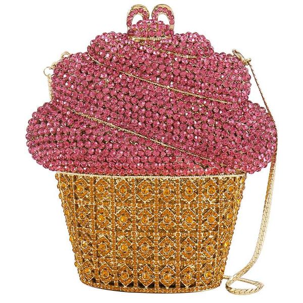 fashion female crystal dress chain bags banquet ice cream shaped handmade diamond hand bag lady's rhinestone shoulder bag
fashion female crystal dress chain bags banquet ice cream shaped handmade diamond hand bag lady's rhinestone shoulder bag