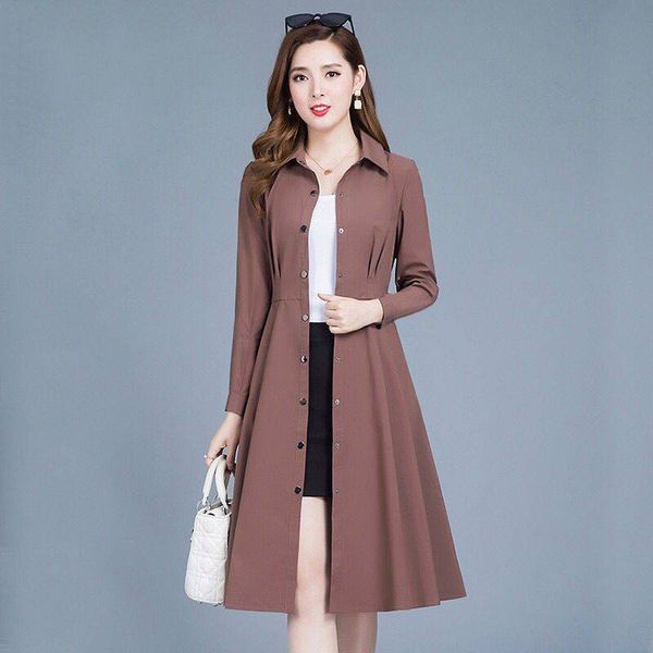 windbreaker women's medium long new style women's clothing temperament slim show thin spring and autumn coat coat, Tan;black
windbreaker women's medium long new style women's clothing temperament slim show thin spring and autumn coat coat, Tan;black