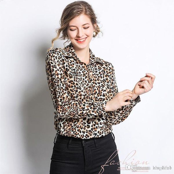 women's shirt casual hepburn wind summer fashion shirt leopard print polo collar print slim long sleeve joker long sleeve button shirt, White
women's shirt casual hepburn wind summer fashion shirt leopard print polo collar print slim long sleeve joker long sleeve button shirt, White