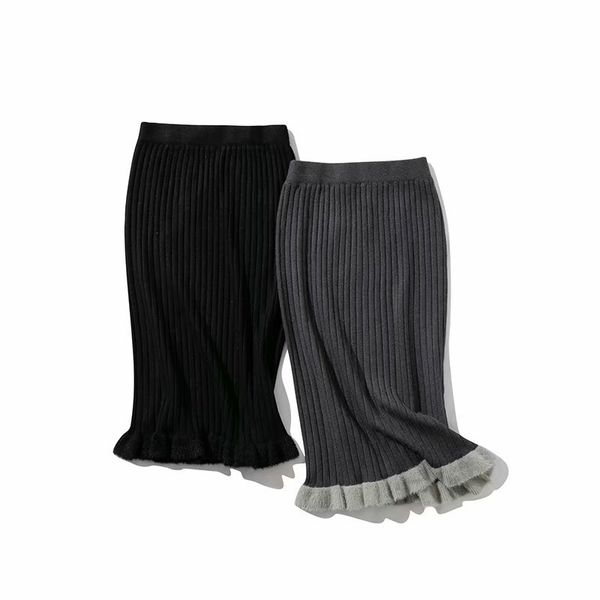 tmwevn women's skirt autumn/winter new high-waisted pit bar flattened lotus side knitted skirt sweet, Black
tmwevn women's skirt autumn/winter new high-waisted pit bar flattened lotus side knitted skirt sweet, Black