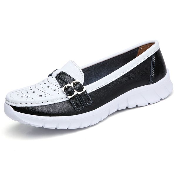 ladies women female mother genuine leather shoes flats moccasin loafers slip on hollow eva plus size 41 42 sz-7736, Black
ladies women female mother genuine leather shoes flats moccasin loafers slip on hollow eva plus size 41 42 sz-7736, Black