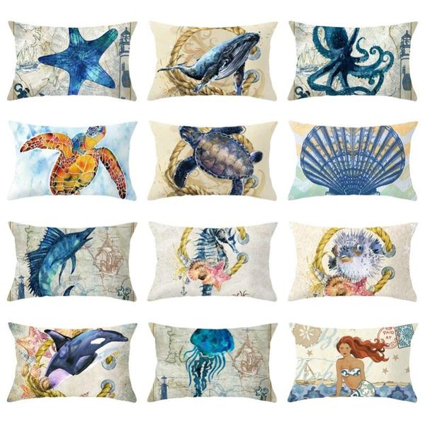 30x50cm sea animals print pillowcases ocs turtle whale decorative pillows cushion cover for home sofa car decor almofadas
30x50cm sea animals print pillowcases ocs turtle whale decorative pillows cushion cover for home sofa car decor almofadas