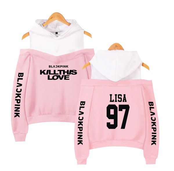 blackpink kpop off shoulder sweatshirt kawaii korean hoodie blackpink kill this love printed women's fashion hoodies sweatshirt, Black
blackpink kpop off shoulder sweatshirt kawaii korean hoodie blackpink kill this love printed women's fashion hoodies sweatshirt, Black