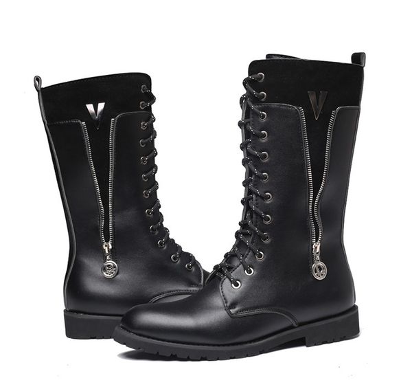 classic design high martin boots zip up pu boots black colour shoes for men and fashion male footwear c2
classic design high martin boots zip up pu boots black colour shoes for men and fashion male footwear c2