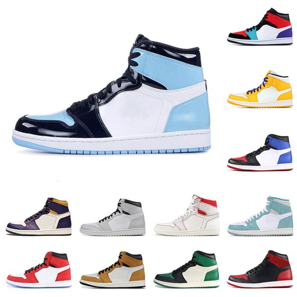 with box new 1 high og unc banned basketball shoes spiderman 1s phantom pine green court purple turbo green multi-color sneakers size 36-45
with box new 1 high og unc banned basketball shoes spiderman 1s phantom pine green court purple turbo green multi-color sneakers size 36-45